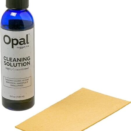GE Profile Opal | Cleaning Supplies Kit for Opal Nugget Ice Maker | Ice Machine Cleaner Kit Includes (1) 5 oz Bottles of Cleaning Solution, (1) Cleaning Cloth,Green