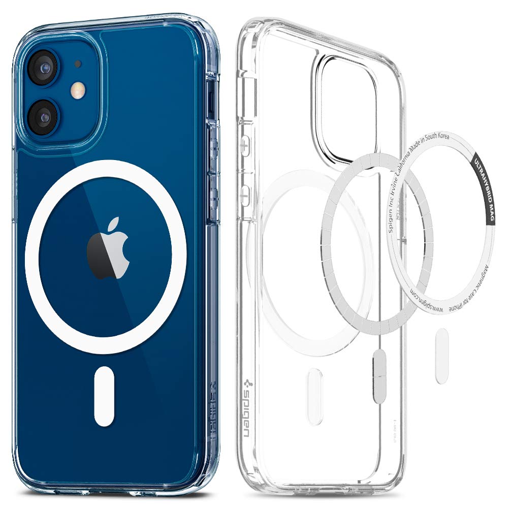 Spigen for iPhone 12 Mini Case, Ultra Hybrid MagFit [Anti-Yellowing] [Compatible with Magsafe] - Clear