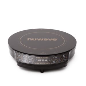 Nuwave Gold Pro Precision Induction Cooktop, Large 8” Heating Coil, 12” Heat-Resistant Cooking Surface, Adjustable Wattages,100°F to 575°F, Portable, Built-In Safety Auto Shut Off