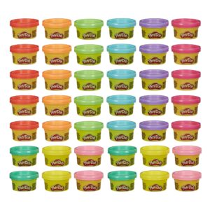 Play Doh Bulk Handout 42-Pack of 1-Ounce Modeling Compound Cans, Back to School Gifts, Prizes, & Party Favors, Kids Arts & Crafts, Preschool Toys, Ages 2+ (Amazon Exclusive)
