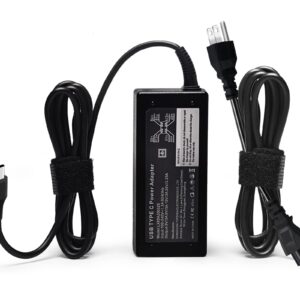 GVKRLXZ Replacement for 65W Dell Laptop Charger USB-C;Compatible with Dell Latitude/Chromebook/XPS 65 Watt USB Type C AC Power Adapter Cord