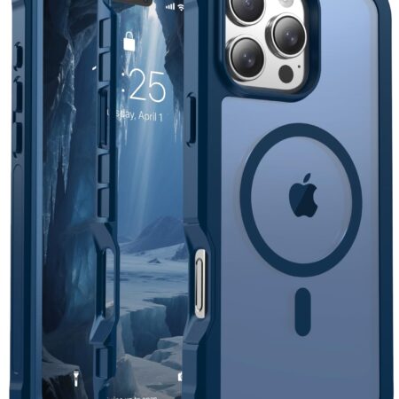 jaroco Magnetic for iPhone 16 Pro Max Case, [Compatible with MagSafe][Military Grade Drop Protection][Heavy Duty Protection][Non-Slip][Shockproof] 2-Layer Durable Bumper Phone Case 6.9''-Deep Blue