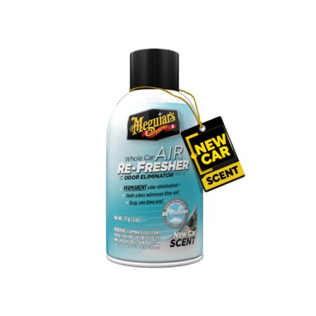 Meguiar's G16402 Whole Car Air Re-Fresher Odor Eliminator Mist, New Car Scent, 2 Fluid Ounces